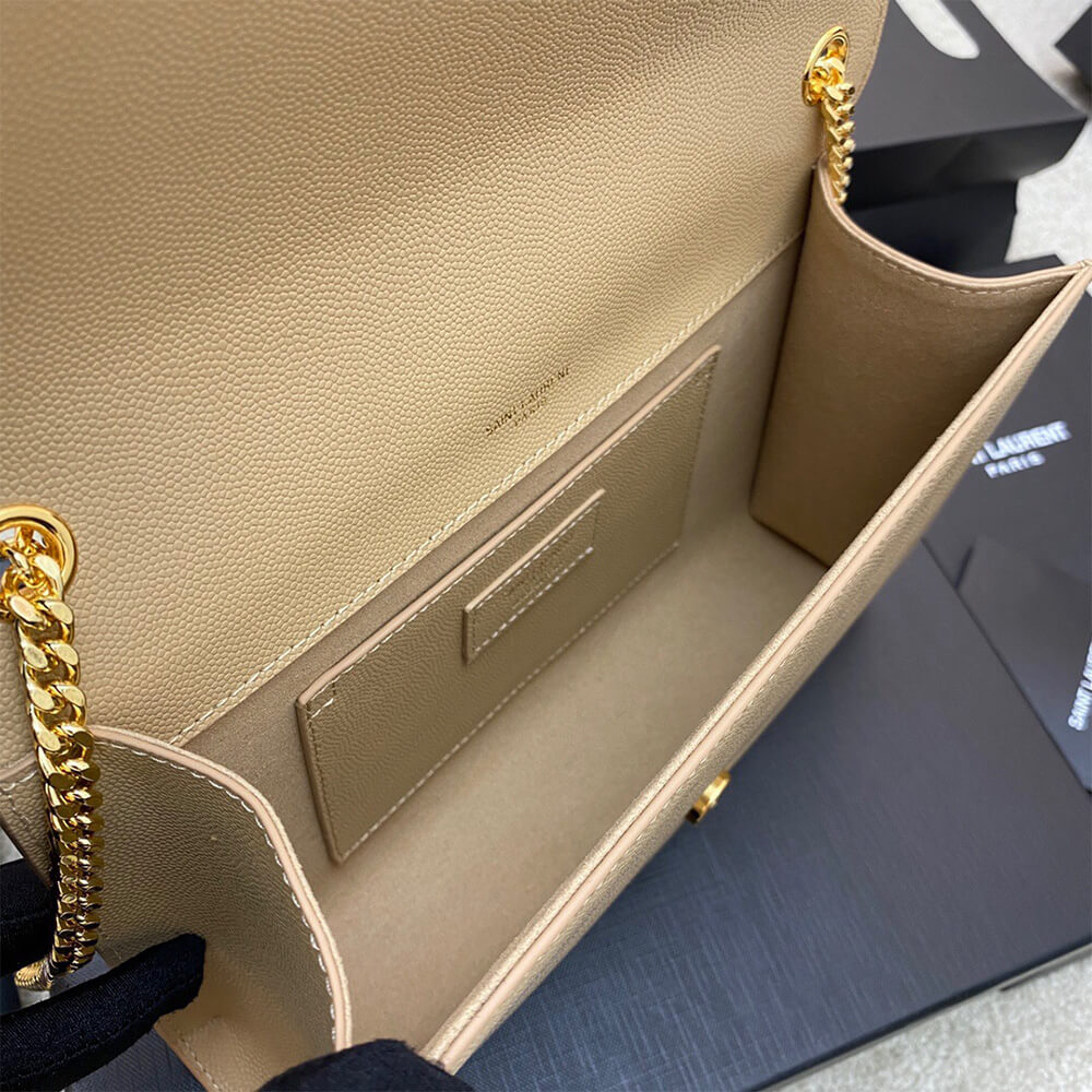 YSL kate medium tassel in grain de poudre embossed leather